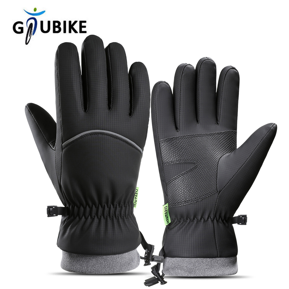 Ski Glove Waterproof - Guanti da Ciclismo Invernali Impermeabili GTUBIKE,